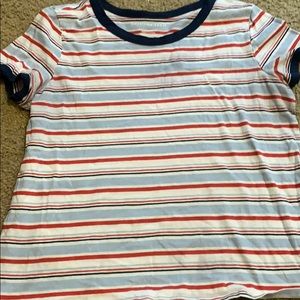 Stripped American Eagle cropped top